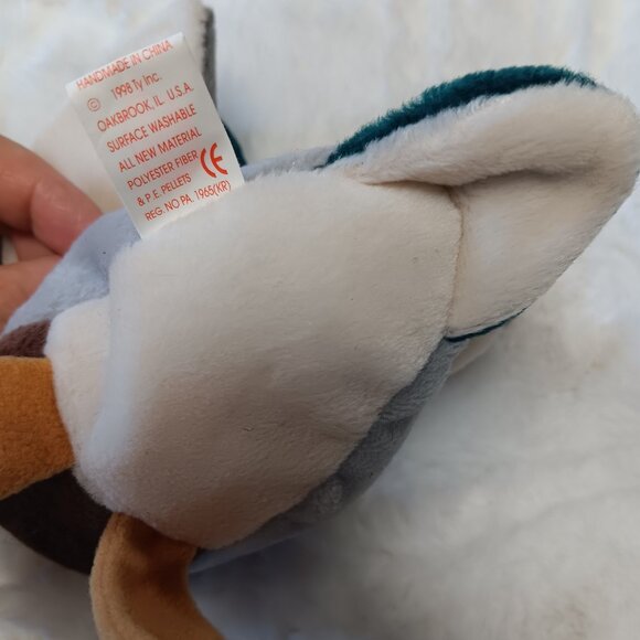 Ty Beanie Baby "Jake" the mallard duck 1997 with tags - Picture 8 of 9